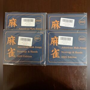American Mah Jongg Strategy & Hands 2025 Edition. Set of 4 Unopened